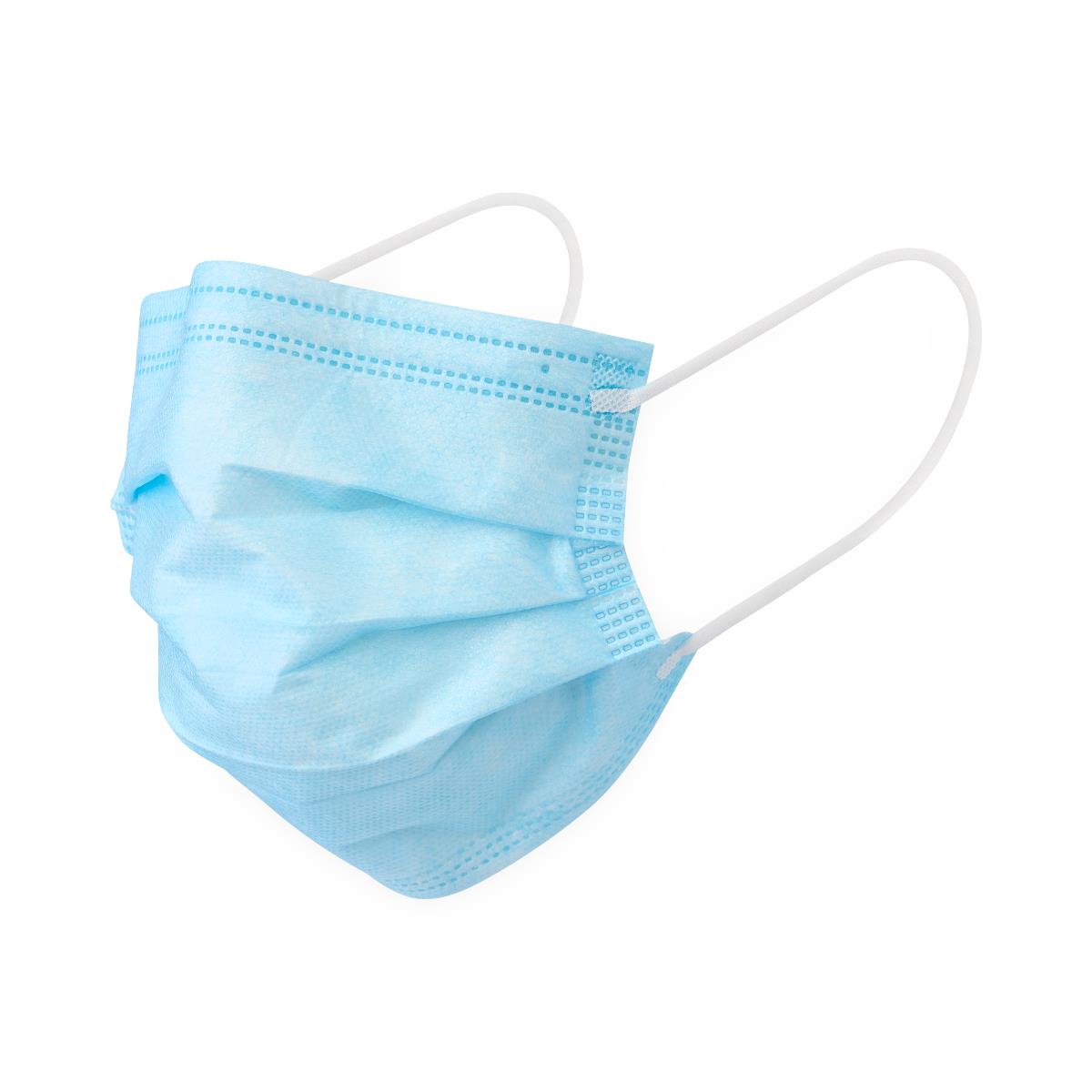 ASTM Level 3 procedure face mask with ear loops for embalming, funeral home, mortuary, healthcare, and PPE protection
