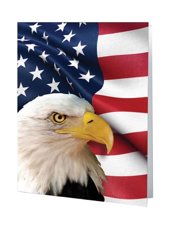 American Pride Service Record with Interior Verse America the Beautiful