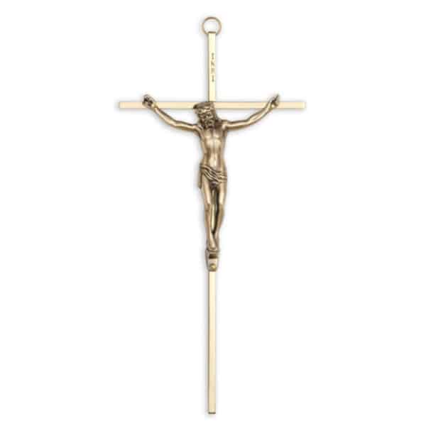 Crucifix - Brass with Bronze Corpus - Image 1